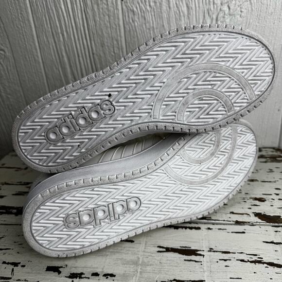 Adidas Hoops 2.0 Women's Sneakers Cloud White FY6024 Size 11 Basketball Shoes - Picture 3 of 12
